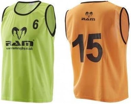 Training Hesjes - Genummerd - met draagtas - Geel - Junior - 15 stuks