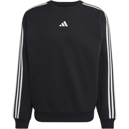 Adidas Essentials 3 Stripes Fleece Sweatshirt Zwart XL Man