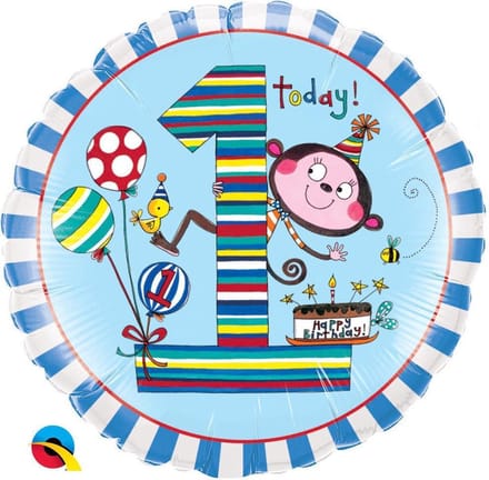1e verjaardag - Folieballon 45 cm