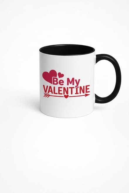 Valentijn Mok - Be My Valentine Koffiebeker met Hartjes - Romantisch Cadeau