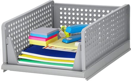 Springos Kast Organizer | Kleding Organizer | Opberger | 1 stuk | Grijs