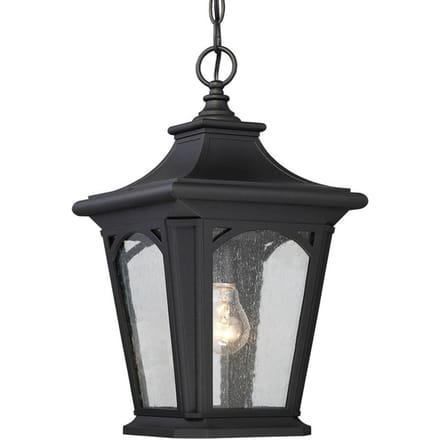 Quoizel LED Buiten Hanglamp Bedford | 1X E27 Max 60W | IP44 | Dimbaar | Mystic Black