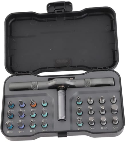 Dailygoods - Multifunctionele Ratelschroevendraaierset 24-in-1