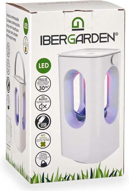 Ibergarden - insecten lamp - muggen - lamp - wit - 22 cm - anti muggen buitenlamp