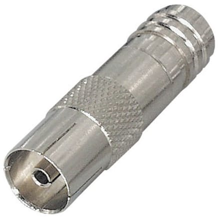 Coax IEC (v) krimp connector - metaal / recht