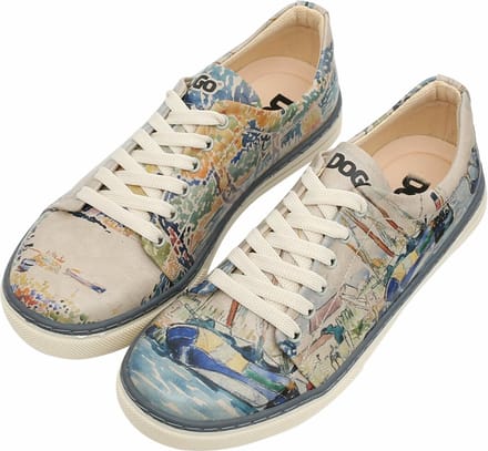 DOGO Dames Sneakers - Watercolor and Sailors 36