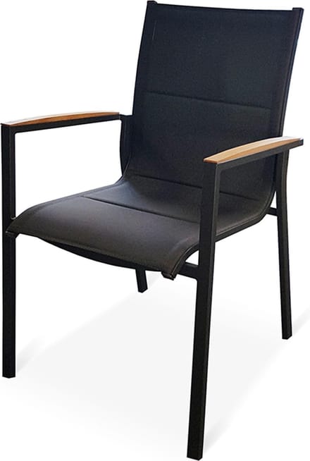 Tierra Outdoor Tuinstoel Foxx Teak - Dining Tuinstoel - Aluminium - Antraciet
