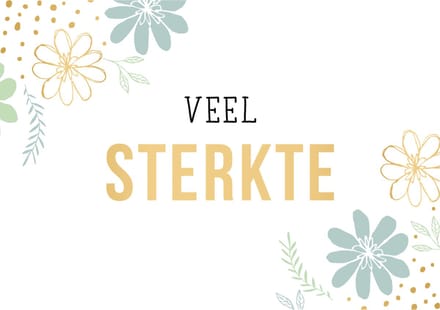 Kaart - Daisy - Veel sterkte - DSY018