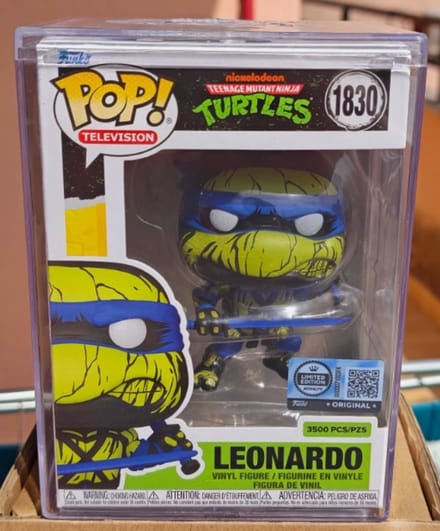 Funko Pop! TMNT Leonardo (Deco) #1830 Funko Shop Exclusive LE 3500 w/ Hard Stack