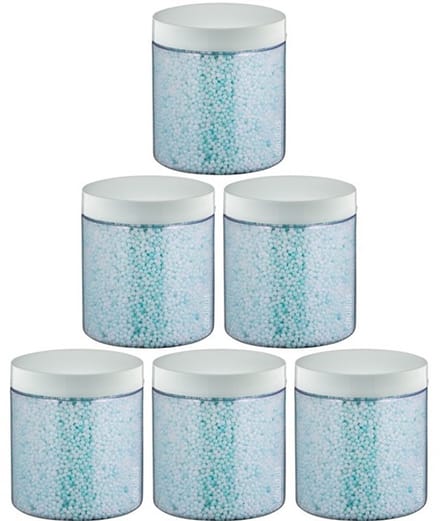 Badkaviaar Hamam - 200 gram - met witte deksel - set van 6 Stuks - bad parels voor in bad