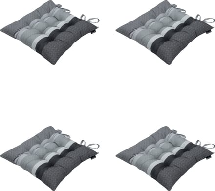 Madison - Zitkussen - Universeel - 4 stuks - 46 x 46 cm - Tomsen Grey - Tuin - Toscane