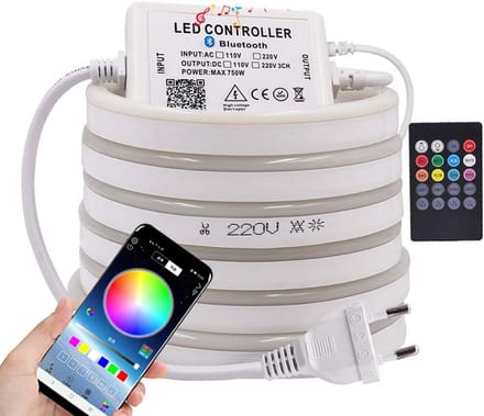 Flexibele RGB LED Strip met Afstandsbediening - 5m IP67 Waterdicht