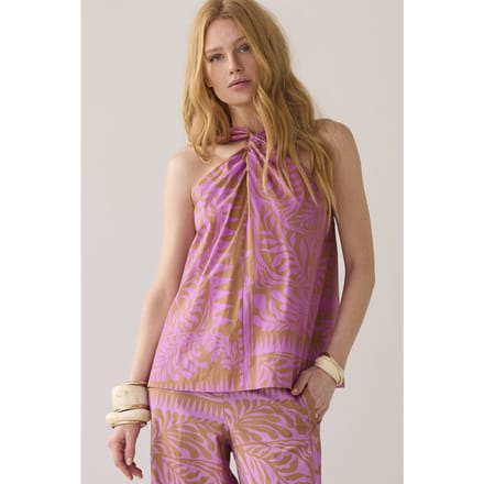 Summum Woman Top Two Tone Print Cyclaam Größe: 34 | Blusen Outlet | Damen