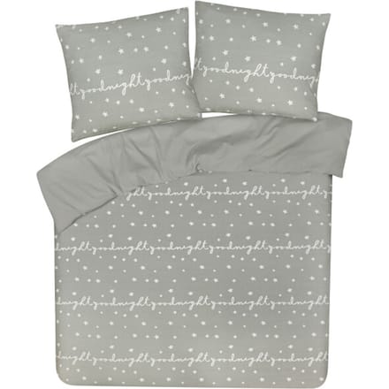 DoubleDry Dekbedovertrek My Design 100% katoen - Eenpersoons 140x200 cm + 1 Kussensloop - good night