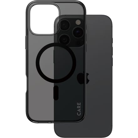 CARE by PanzerGlass Smokey Urban Combat Case MagSafe voor de Apple iPhone 16 Pro Max - Smokey