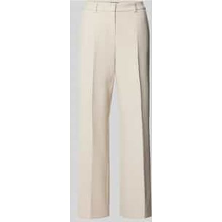 Straight leg stoffen broek met persplooien, model 'LUCA'
