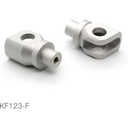 Paar voetsteunadapters voor achterop motorfiets Barracuda