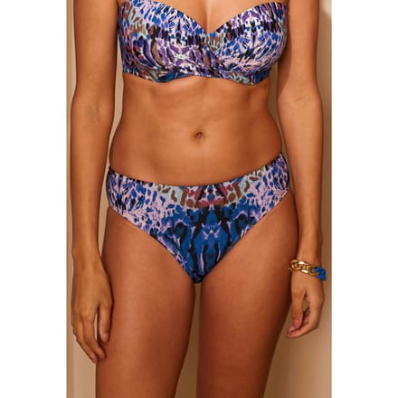 Livera Sw Bo. Brief Mid Zanzibar Blue/pink Maat: 46 | Bikini's Outlet | Dames | Blauw