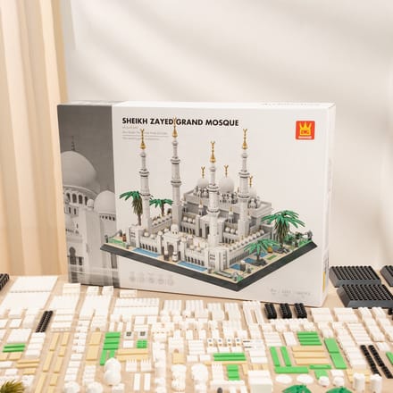 Sheikh Zayed Moskee Bouwset – Abu Dhabi – 1463 Bouwstenen – Architectuur Model - Ramadan