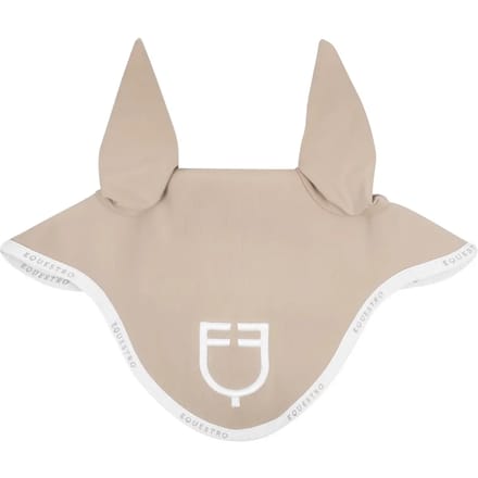 Korte muts van technische stof met logo Equestro