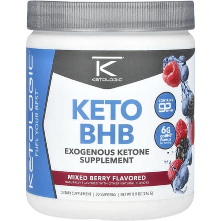 KetoLogic, Keto BHB, Baies mélangées, 8,8 oz (246 g)