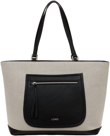 L.CREDI Paola Shopper Tas 44 cm - 17 L - schwarz