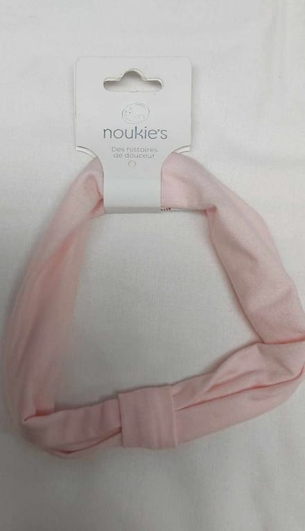 Noukie's - Haarmode - Haarbandje - Rose 3-9 maand