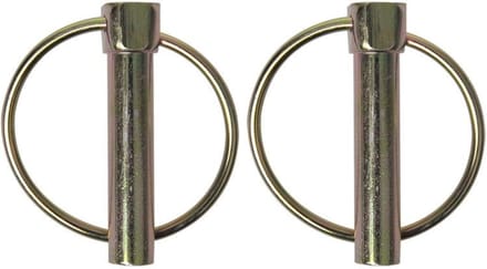 ProPlus Borgpen - Ø 10 mm - met Ø 39 mm ring - 2 stuks - robuust staal - zilver