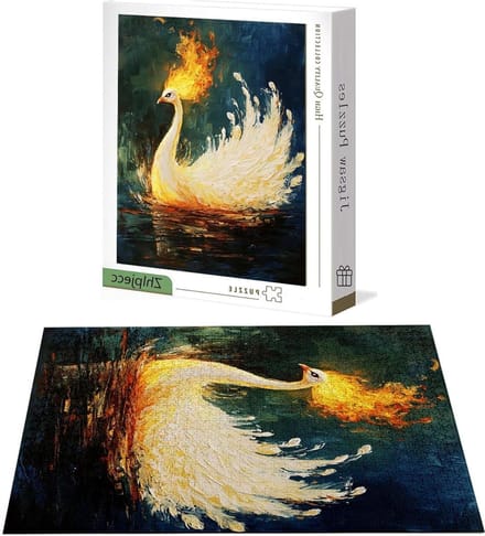 Houten Puzzel - 4000 Stukjes - Ontspanning Thuis - Letters op Achterkant - 141 x 87 cm - Abstract