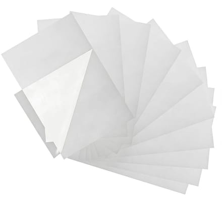 Strijkpapier A4 - Strijkband zoom - Kleding repareren - Dubbelzijdig - 20 x 30 cm - Transparant