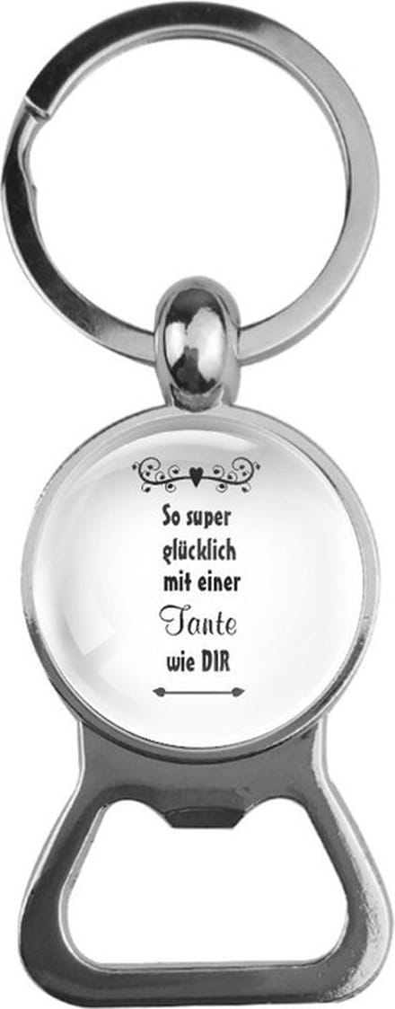 Bieropener Glas - So Super Glucklich Mit Einer Tante Wie Dir