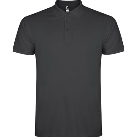 Roly Heren Ster Poloshirt (Donker lood)
