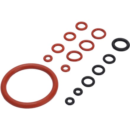 Kit de Joints Toriques pour Machine à Café Silicone Machine à Café Joints Grands et Petits pour Remplacement Noir et Rouge 15pcs brown