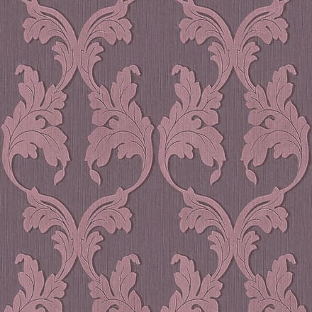 Textiel look behang Profhome 956285-GU textiel behang gestructureerd in textiel look mat purper 5,33 m2