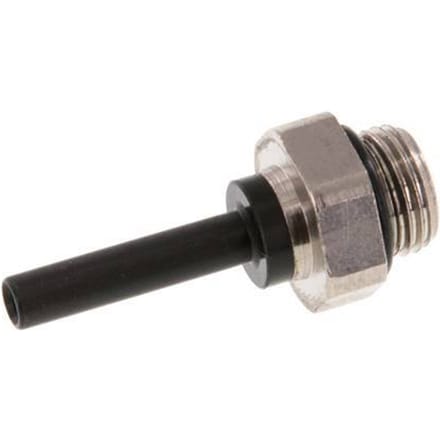 4mm x G1/8'' insteekfitting Messing/PA 66 buitendraad NBR [5 Stuks]