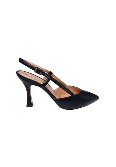 sa10168C9cnap000 Pollini Vrouwen leder zwart