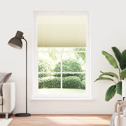 vidaXL - Plissé - rolgordijn - 115x200cm - stofbreedte - 114,4cm - polyester - crème