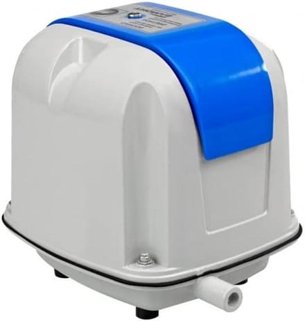 Luchtpomp - Membraanpomp - Waterbeluchting - Olievrij - 60 L/min - Grijs/blauw