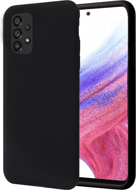 Hoesje geschikt voor Samsung A53 5G - Liquid Back Case Cover Zwart