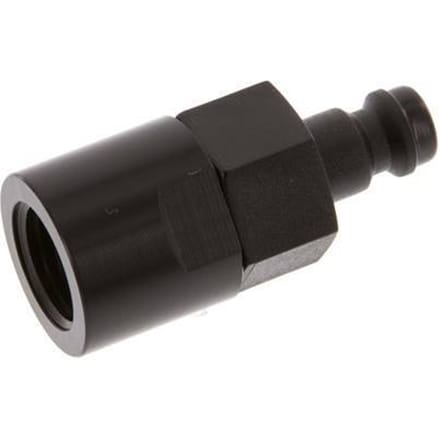 POM DN 5 Koppeling Insteeknippel G 1/4 inch Binnendraad Dubbele afsluiting