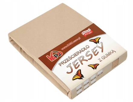 Jersey Hoeslaken met Elastiek 90x200cm Cappuccino