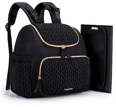 Stylish Diaper Backpack for Baby - Convenient Travel Bag with Insulated Pockets and Changing Mat