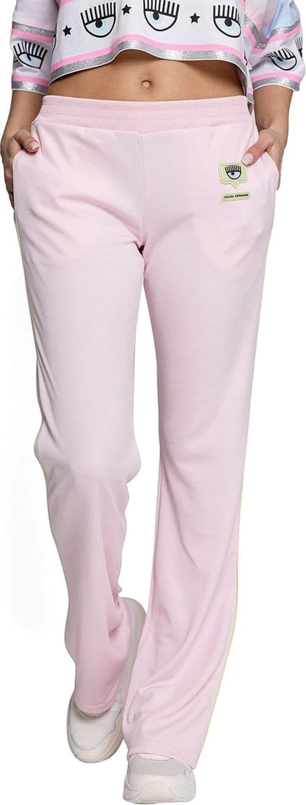 Chiara Ferragni - roze track pants met logo - maat XXS