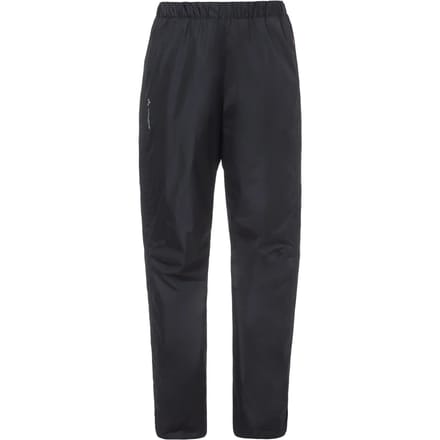 Vaude Women's Fluid Full-Zip Pants, regenbroek, dames, zwart