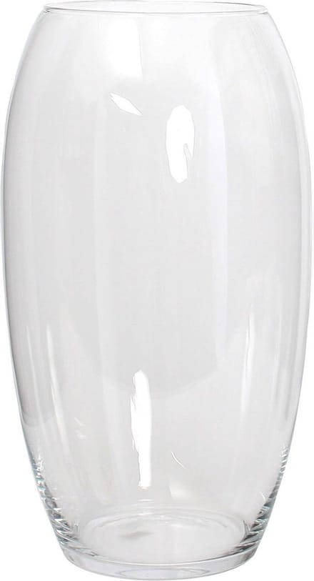 Mica Decorations Vaas Vince glas transparant - H 45 x Ø 25 cm