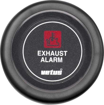 VETUS XHI24B zwarte Uitlaattemperatuurmeter - 24 Volt