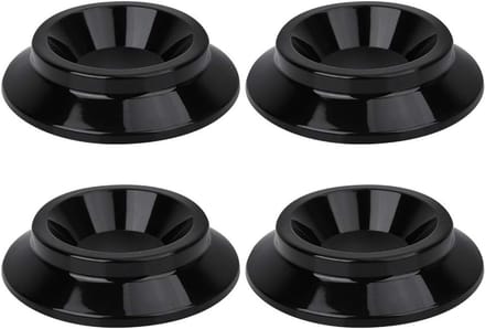 Set van 4 ronde voetpads voor piano - ABS caster cups voor optimale bescherming en stabiliteit