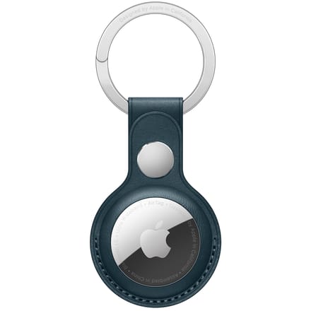 Leather Key Ring voor de Apple AirTag - Baltic Blue