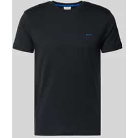Gant overhemd strepen blauw korte mouw