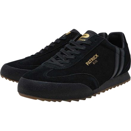 Patrick Mens Rio Suède Sneakers (Zwart/Monochroom)